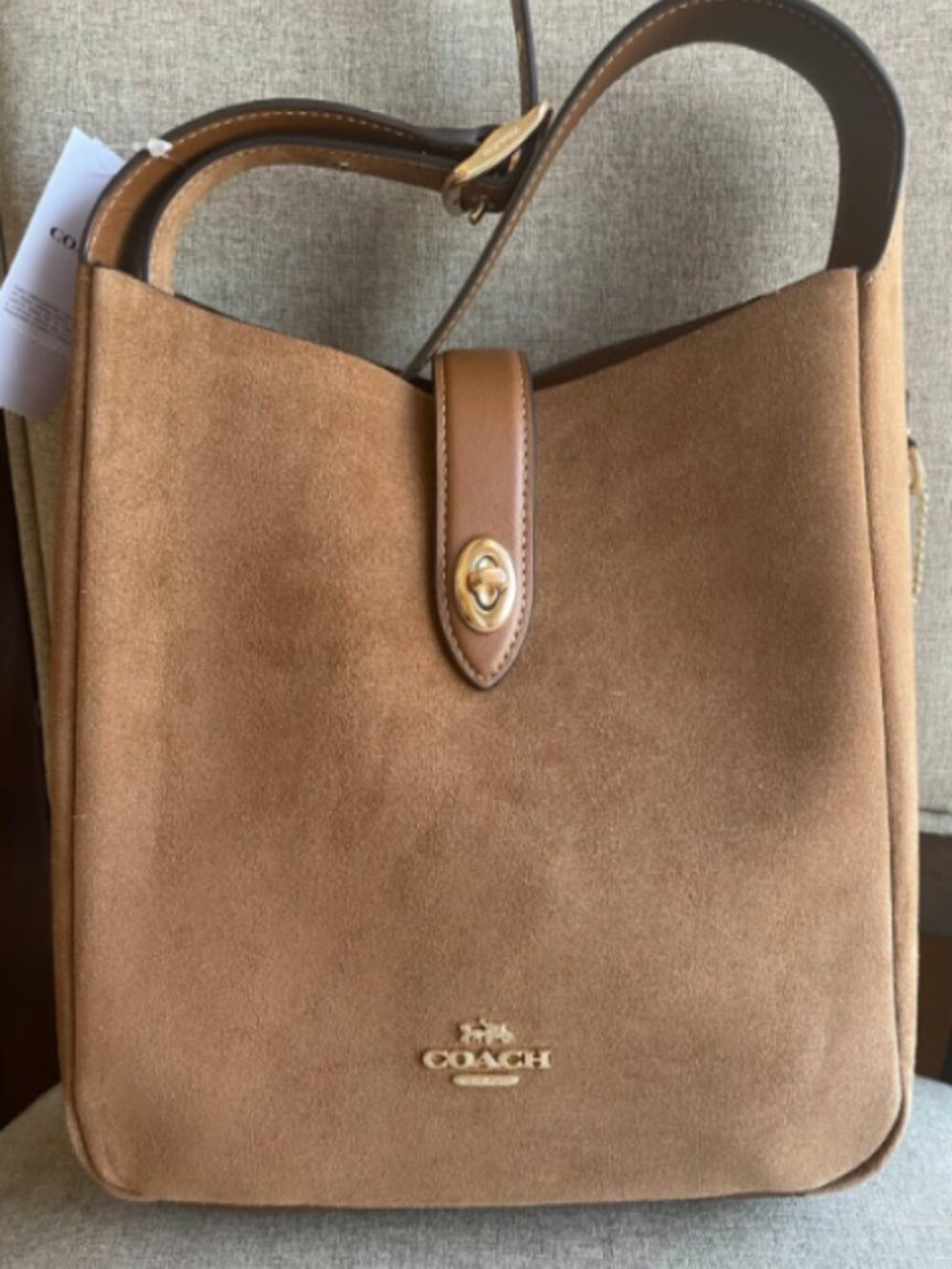 Coach CW004 Convertible Crossbody Bag - Gold/Ochre - Brand New